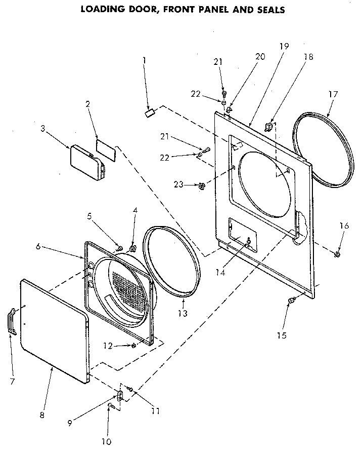 Loading door and seals