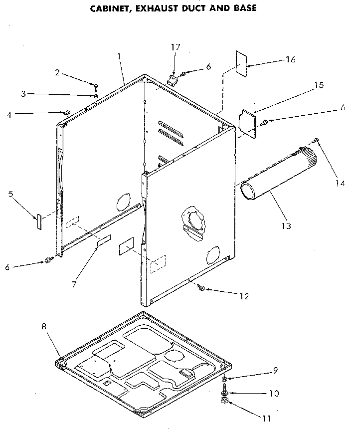 Cabinet and base