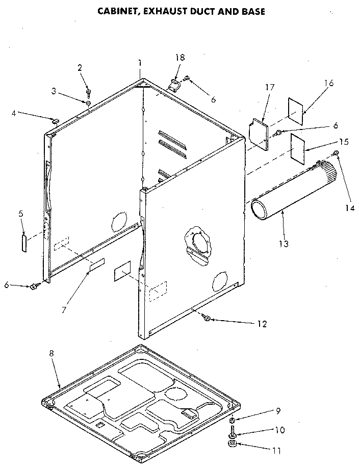 Cabinet and base