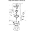 Speed Queen NA8831L33938 bearing housing and brake diagram