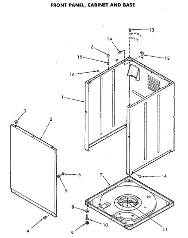 Cabinet and base