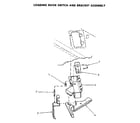 Speed Queen NA3812L33638 door switch and bracket asm diagram