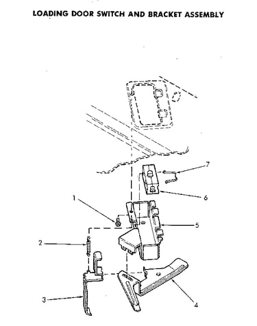 Door switch and bracket asm