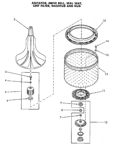 Basket and agitator