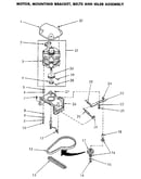 Motor, belts and idler asem