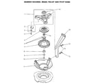 Speed Queen NA3812L33638 bearing housing and brake diagram
