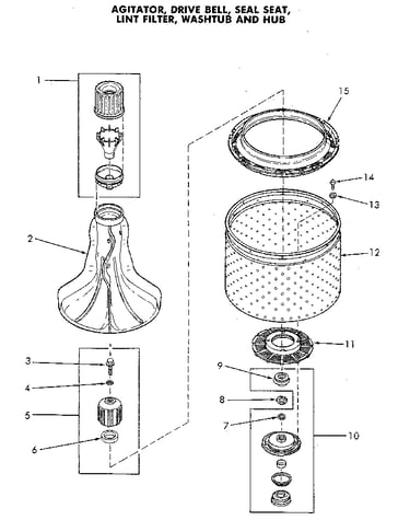 Basket and agitator