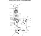Speed Queen NA4821W33731 motor and idler asem diagram