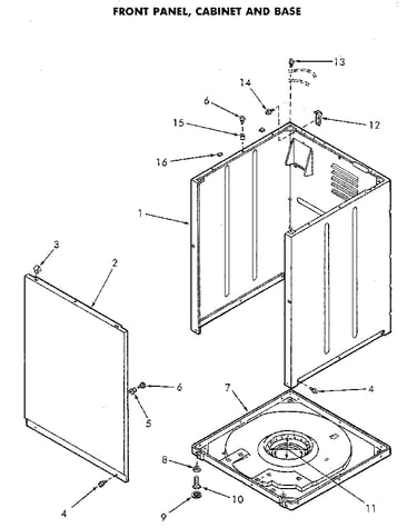 Cabinet and base