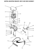 Motor and idler asem