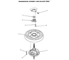 Speed Queen NA6821L33838 gearcase and balance ring diagram