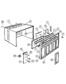 Cabinet and front panel