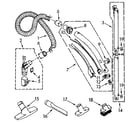 Kenmore 1162140190 hose and attachment diagram