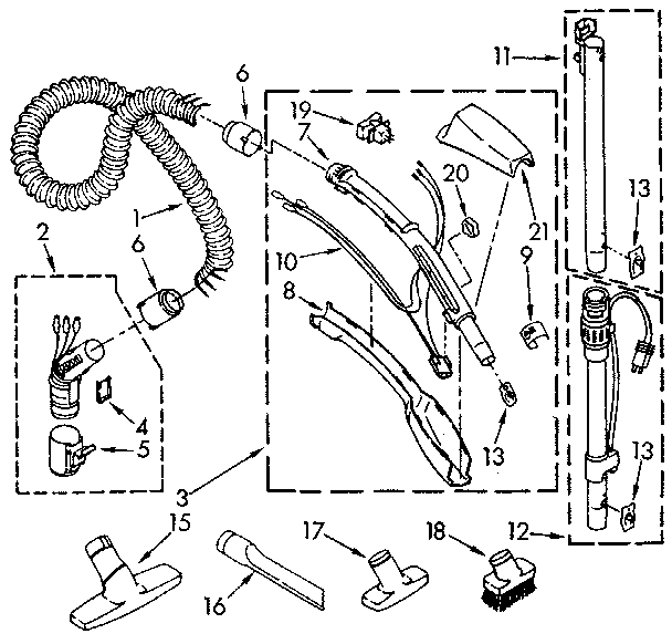 Hose and attachment