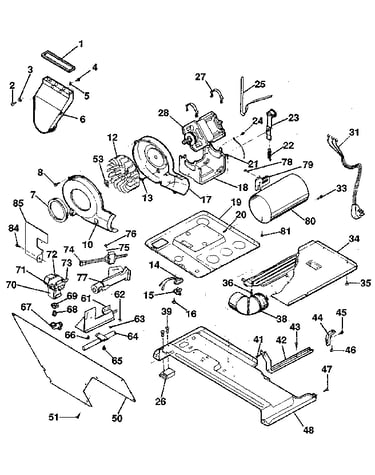 Dryer, motor, blower, belt
