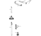 Hoover S3631 cleaning tools diagram