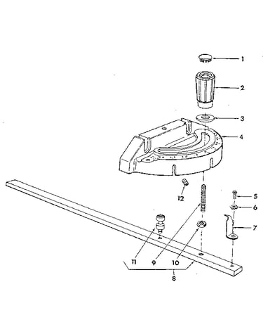 Figure 4 - miter gauge assembly