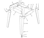 Craftsman 113298060 figure 6 - leg set diagram