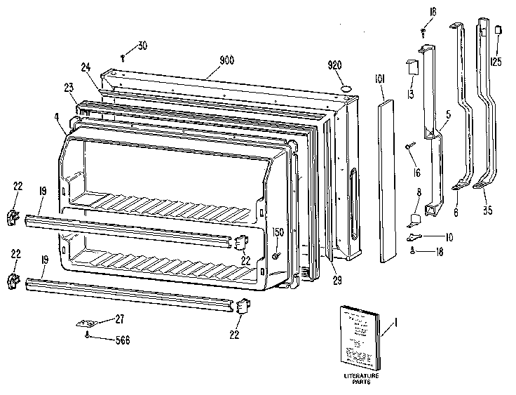 Freezer door