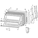 Kenmore 3639714213 freezer door diagram