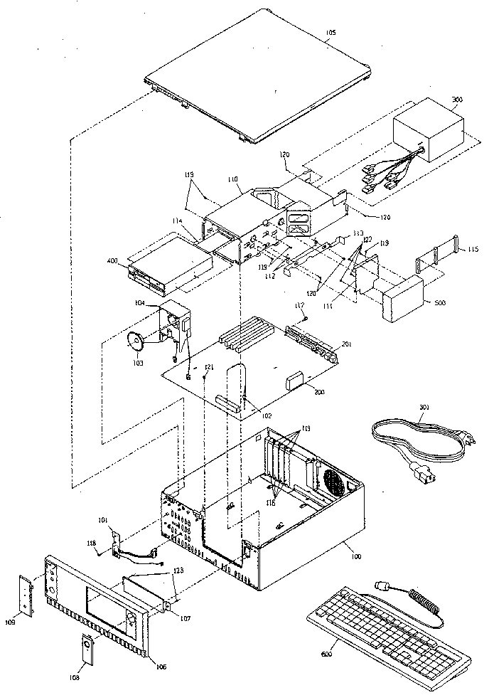 Exploded diagram for equity sx plus