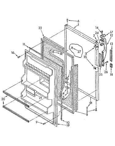 Refrigerator door