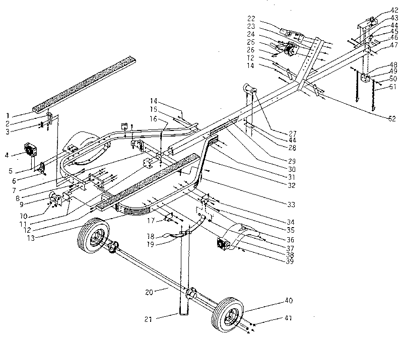 600 lb. boat trailer