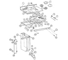 Kenmore 3349913280 cabinet & gas system diagram