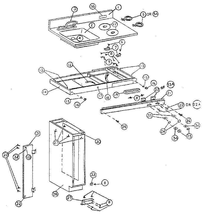 Cabinet & electrical systems