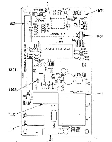 Power and control circuit board (15424)