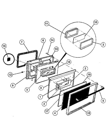 Oven door