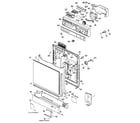 Kenmore 3631441190 escutcheon and door diagram