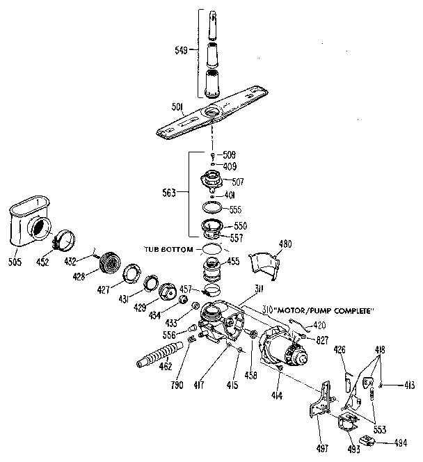 Motor-pump mechanism