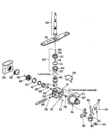 Motor-pump mechanism