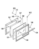 Oven door section