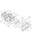 Oven door section
