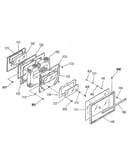 Oven door section