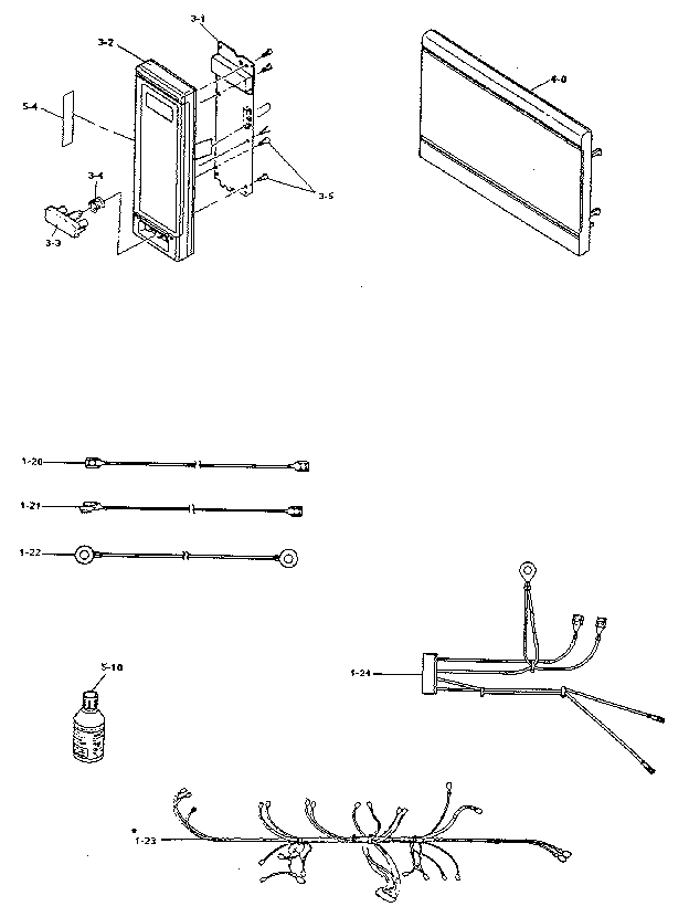 Control panel and door
