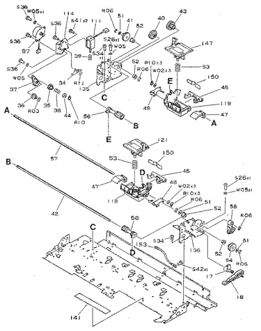 Figure 4 printer assembly (1/4)