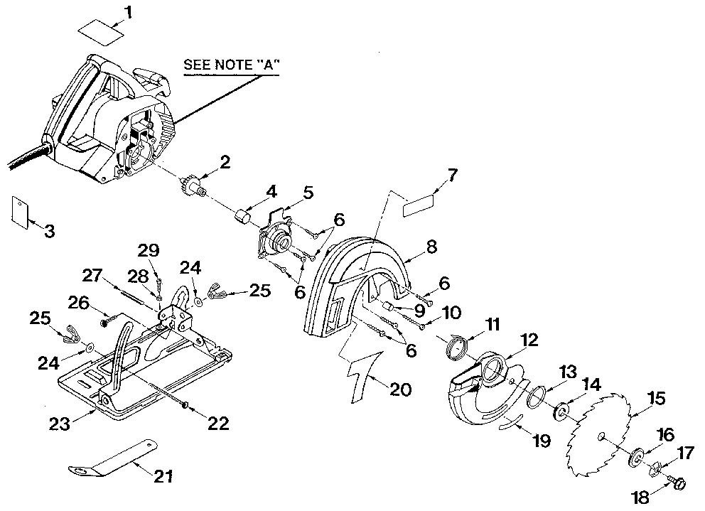 Base and blade assembly