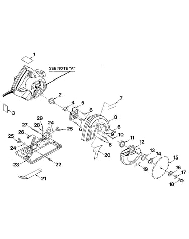Base and blade assembly