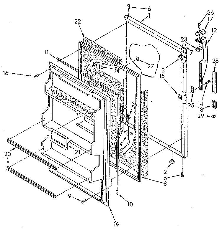 Refrigerator door