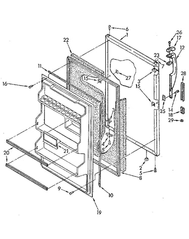 Refrigerator door
