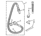 Kenmore 1163116890 hose and attachment diagram