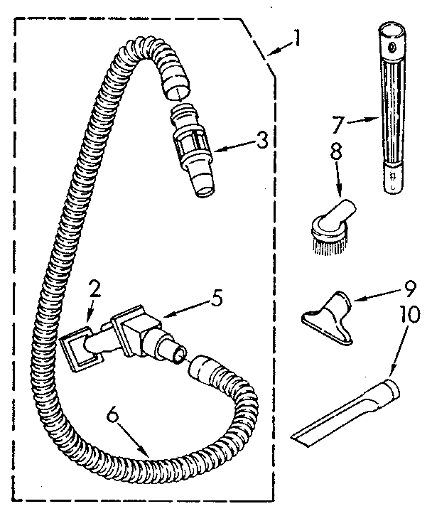 Hose and attachment