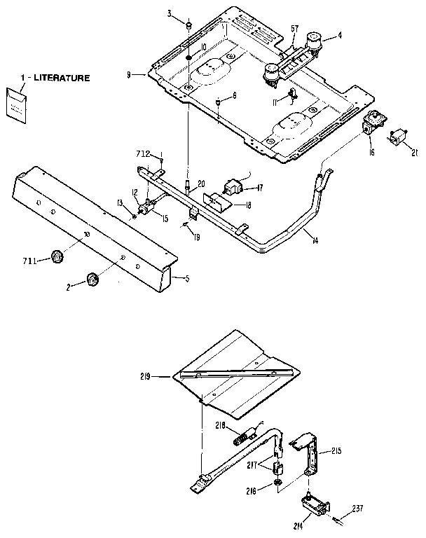 Burner section