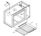 Kenmore 6654438912 microwave cabinet and shelf diagram