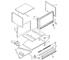 Kenmore 6654438912 microwave cabinet and air flow diagram