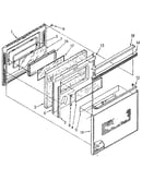 Electric oven door