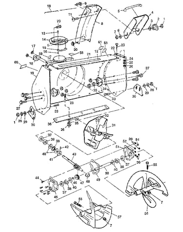 Auger housing assembly